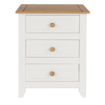 Capri 3 Drawer Bedside Cabinet