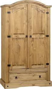 Corona 2 Door 1 Drawer Wardrobe