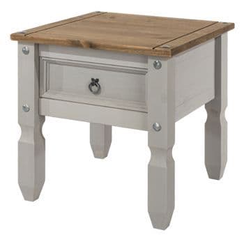 Corona Grey Wash lamp table