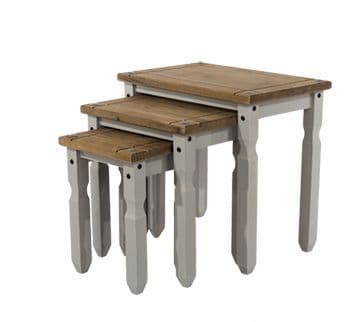 Corona Grey Wash nest of tables