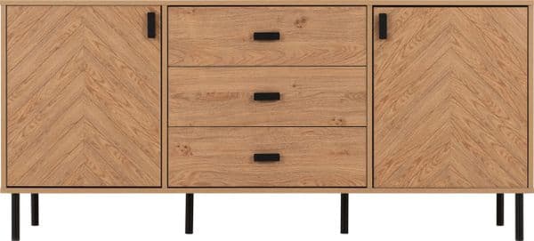 LEON 2 DOOR 3 DRAWER SIDEBOARD