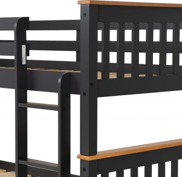 Neptune Bunk Bed GREY/OAK