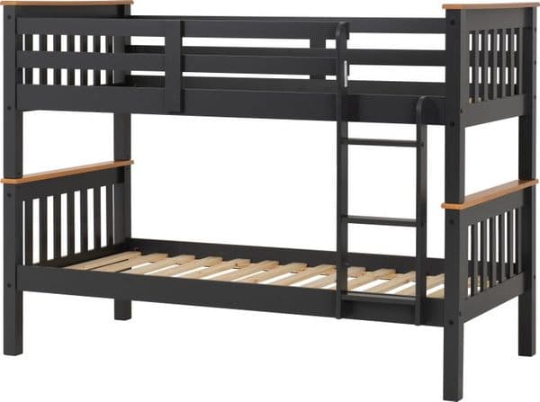 Neptune Bunk Bed GREY/OAK