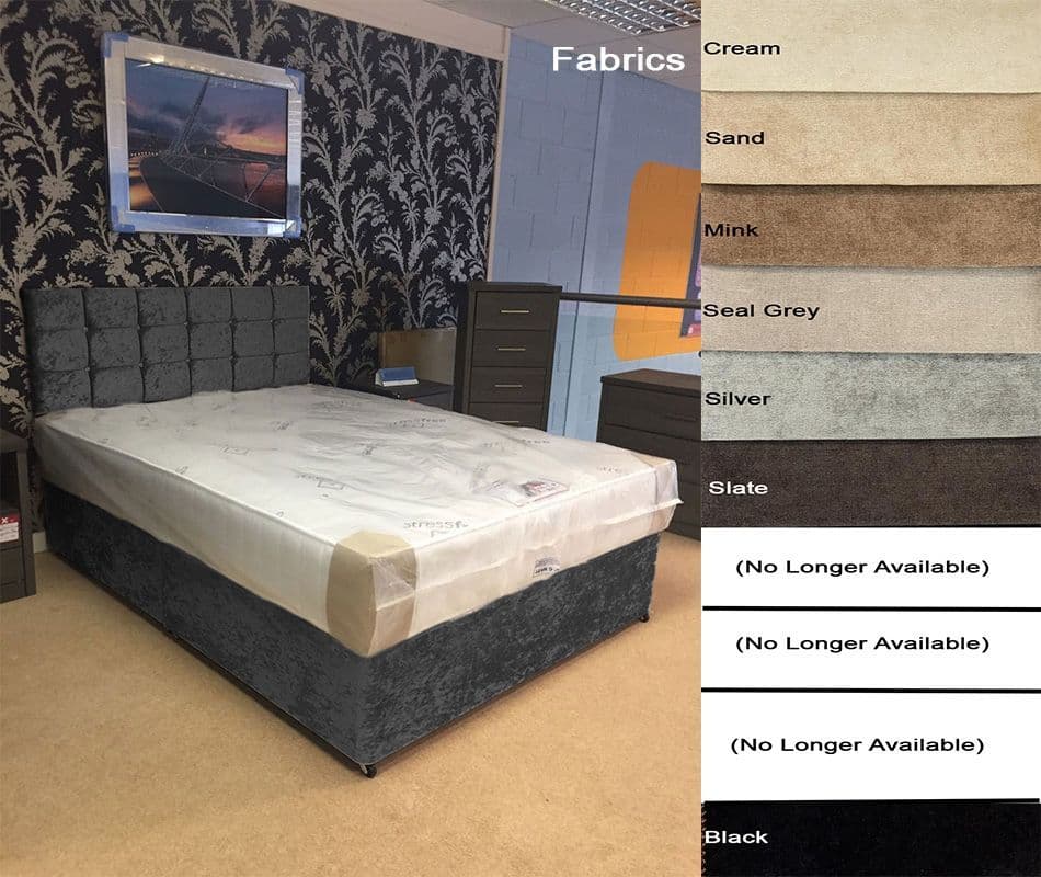 Savoy Fabric Bed Set 1000 Sprung Pocket Mattress