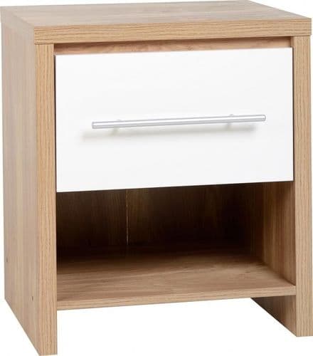 Seville 1 Drawer Bedside Cabinet