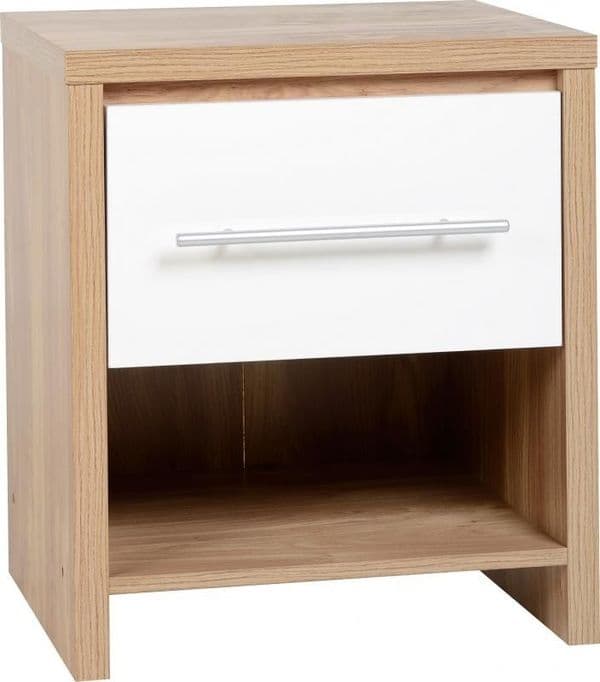 Seville 1 Drawer Bedside Cabinet