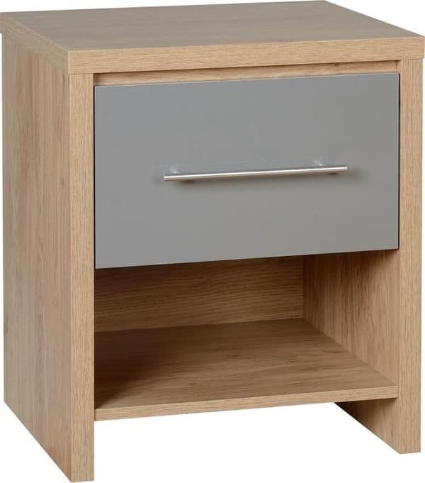 Seville 1 Drawer Bedside GREY