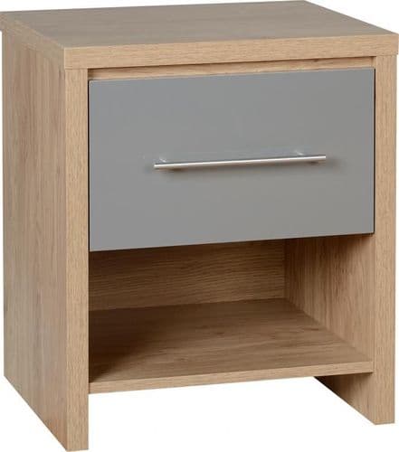 Seville 1 Drawer Bedside GREY