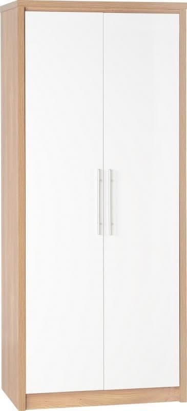Seville 2 Door Wardrobe WHITE