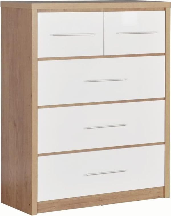 Seville 3+2 Chest WHITE