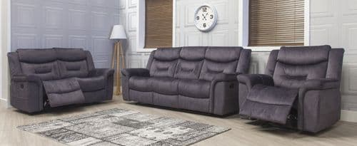 Silvano Fabric Recliner Suite