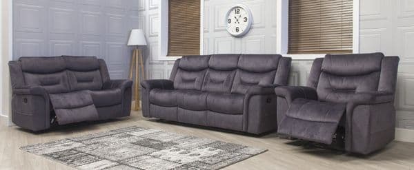 Silvano Fabric Recliner Suite