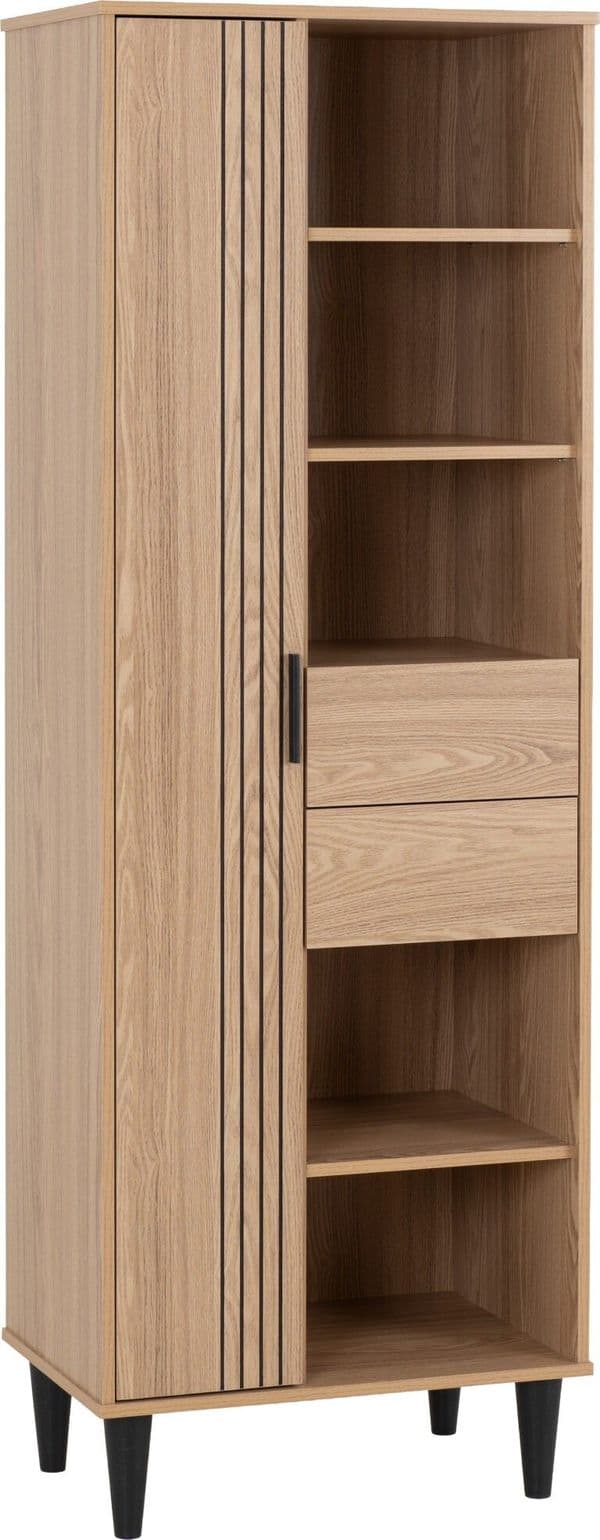 Tessa 1 Door 2 Drawer Bookcase Unit