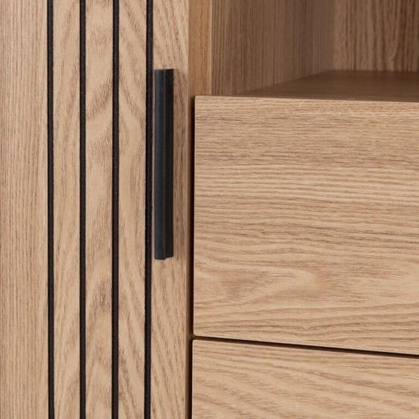 Tessa 1 Door 2 Drawer Bookcase Unit