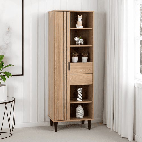 Tessa 1 Door 2 Drawer Bookcase Unit
