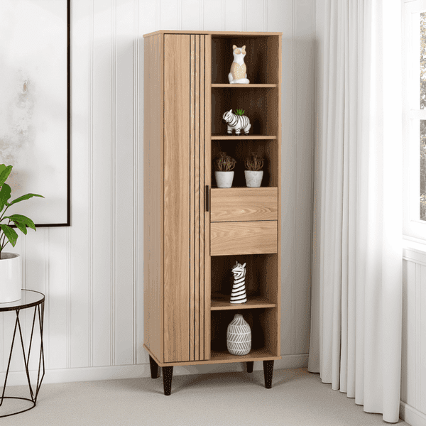 Tessa 1 Door 2 Drawer Bookcase Unit