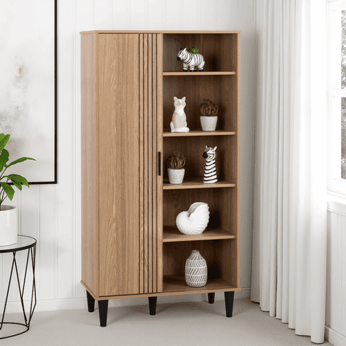 Tessa 1 Door Bookcase Unit