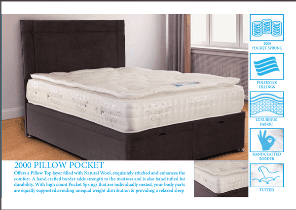 Walker & Slater '2000 Pillow Pocket' Mattress