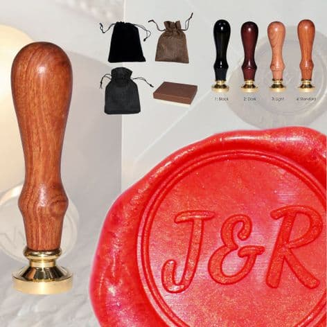 Wax Seal Stamp 22mm Personalised Initials