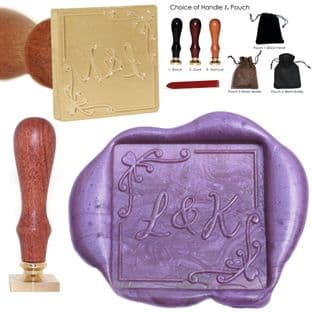 25mm Ornate Square Wax Stamp