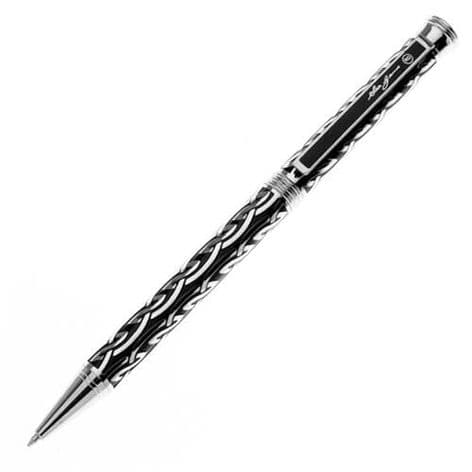Ballpoint Pen Etched Celtic Zig Zag Knot