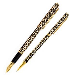Celtic Birds Pen Set Gold