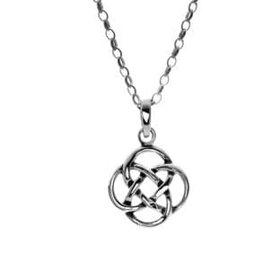 Celtic Circular Knot Silver Pendant
