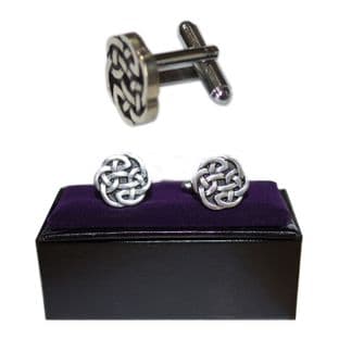 Celtic Lugh's Knot T-bar Cufflinks