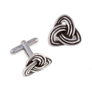Celtic Trefoil Knot T-bar Cufflinks