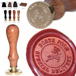 Christmas Wax Stamp "North Pole Special Delivery"