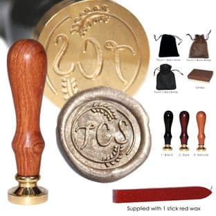 Circular Leaf Personalised Wax Stamp