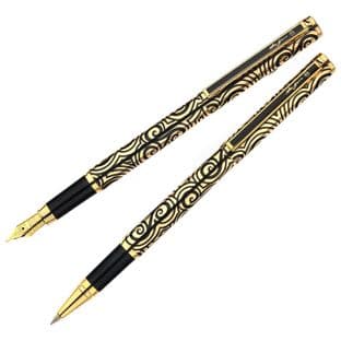 Gold Celtic Triskele Pen Set