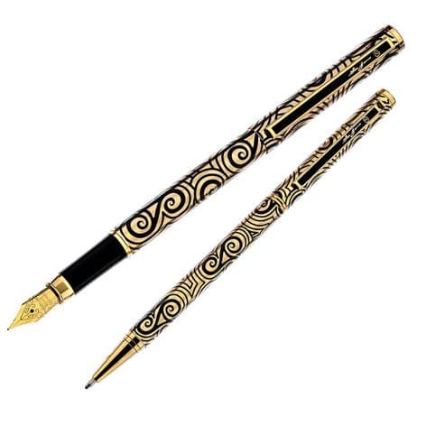 Gold Triskelion Pen Set