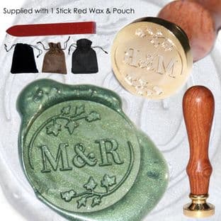 Ivy Leaf Personalised Wax Seal Stamp
