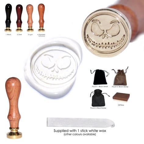 Jack Skellington Wax Seal Stamp 4 sizes 20mm 22mm 25mm 30mm