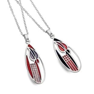 Mackintosh Glass Enamel Tulip Pendant