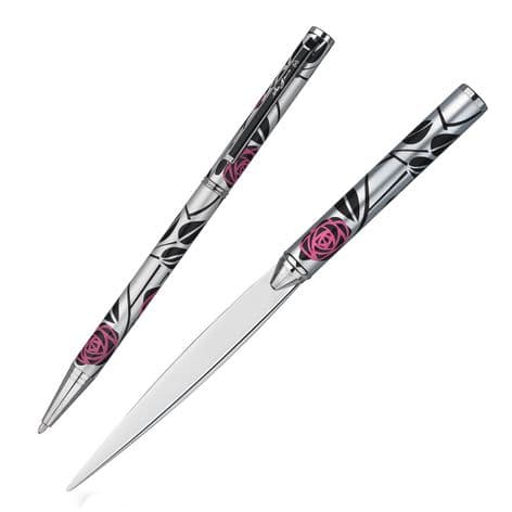 Mackintosh Rose Pen & letter Opener Set
