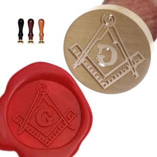 Masonic with G Wax Seal Stamp