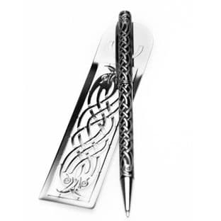 Pen & Bookmark Celtic Birds Design (2)