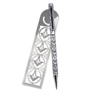 Pen & Bookmark Masonic Design