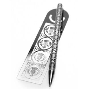Pen & Bookmark Scottish Thistle Design (2)