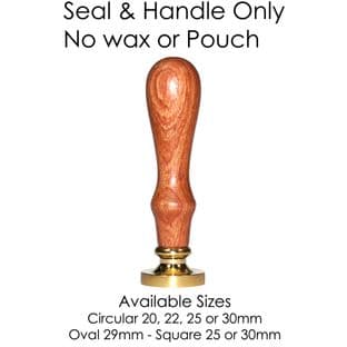 Personalised Wax Stamp HEAD & HANDLE ONLY Various Sizes