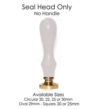 Personalised Wax Stamp HEAD ONLY Various Sizes