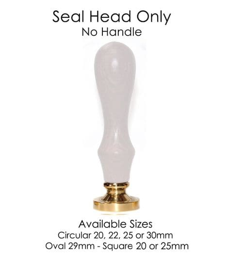 Personalised Wax Seal Stamp Ornate Leaf Design 22, 25 or 30mm