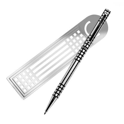 Rennie Mackintosh Lattice Pen & Bookmark Set