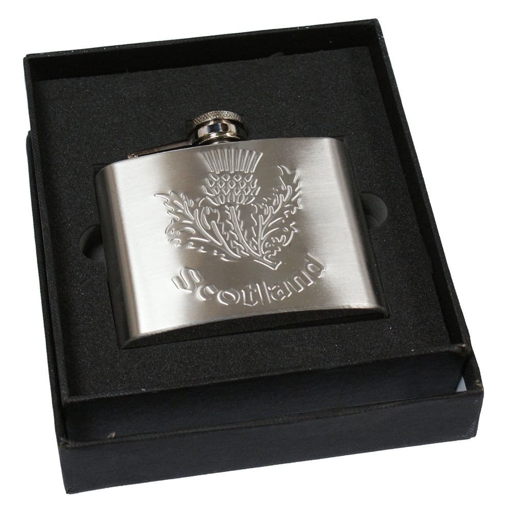 Scottish Thistle 4oz Hip Flask
