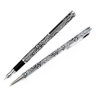 Silver Triskelion Pen Set