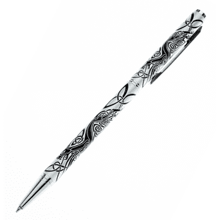 Slim Ballpoint Pen Celtic Dog Design