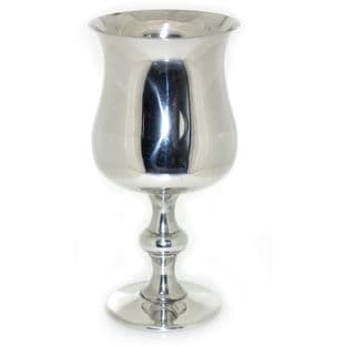 Small Plain Pewter Tulip Goblet