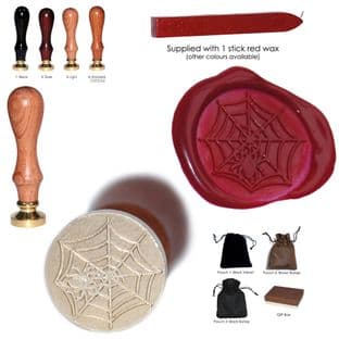 Spider and Web Design Wax Seal Stamp